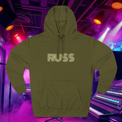 Russ Fleece Hoodie with RUSS Design, Perfect for Relaxation, Gifts, and Casual Outings, Urban Fashion, Rapper Hoodie
