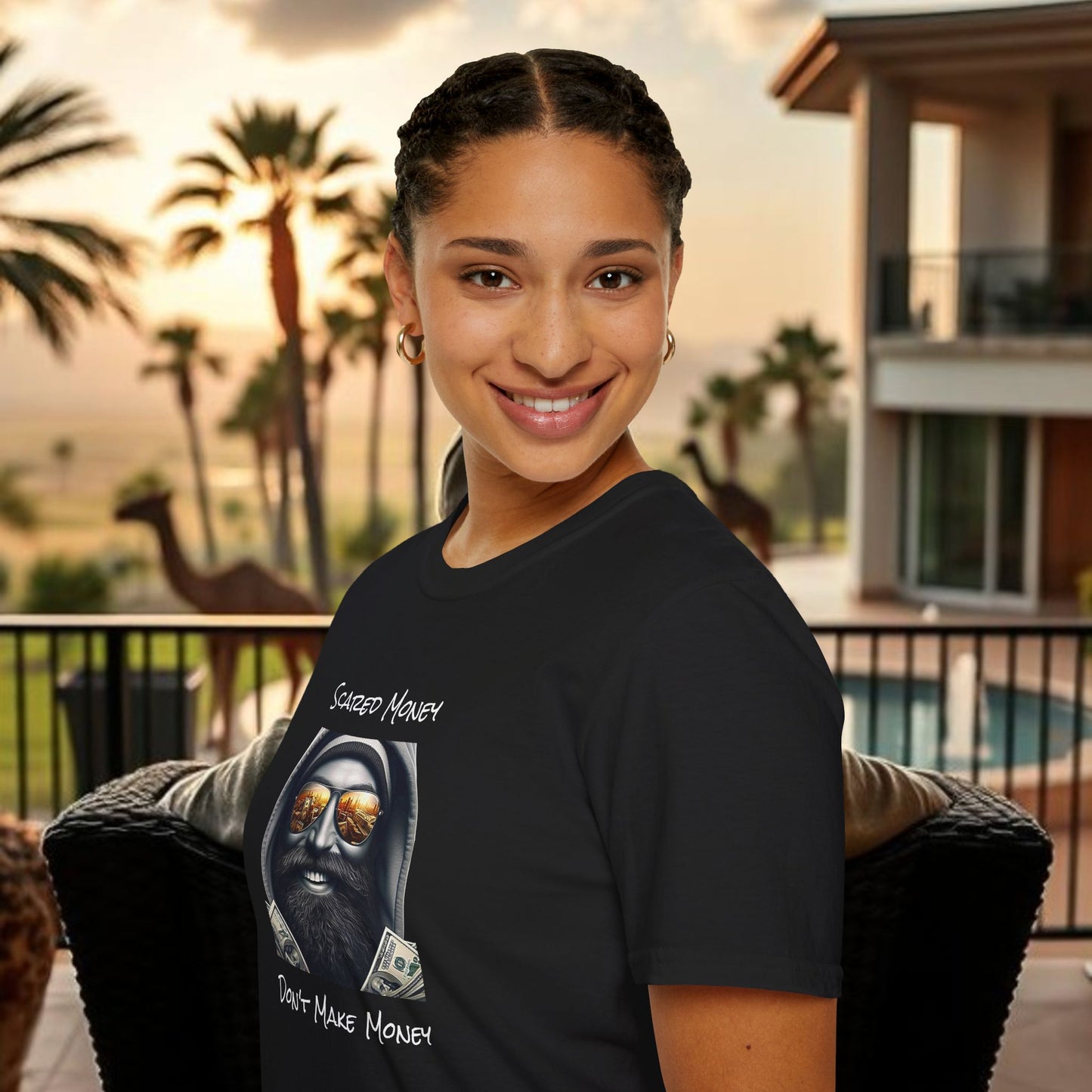 Scared Money Unisex Softstyle T-Shirt - Casual Wear, Streetwear, Gift for Him, Statement Tee, Urban Fashion