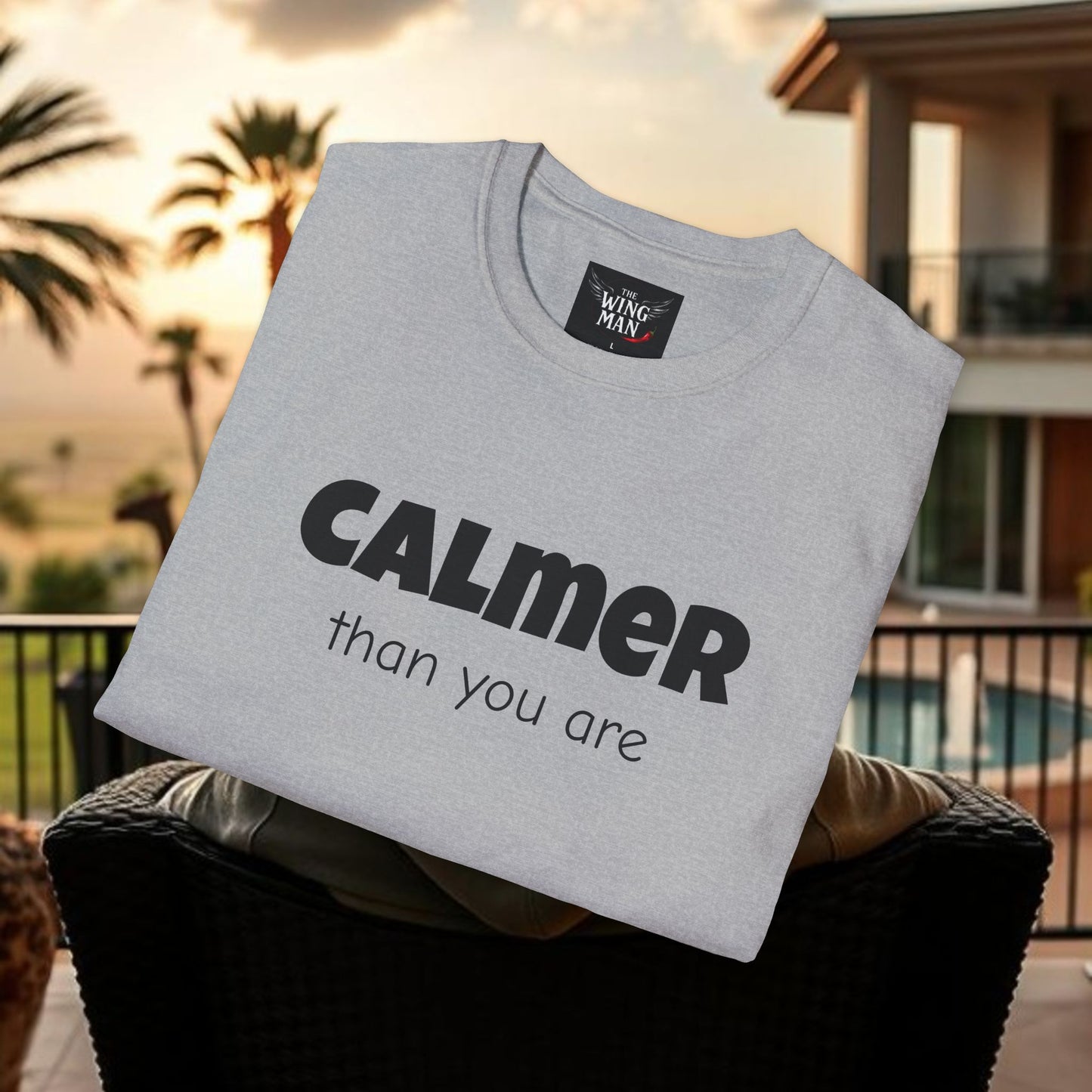 Calm Vibes Unisex Softstyle T-Shirt | Relaxing Tee, Chill Shirt, Gift for Stress Relief, Casual Wear, Mindfulness Apparel