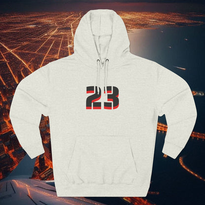 23 Fleece Hoodie, Stylish Sportswear for Game Day, Unisex Sweatshirt, Athletic Fashion, Cozy Hoodie, Perfect for Fans