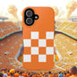 Vibrant Checkerboard Magnetic Tough Cases for Phones, Sports Fans' Accessory, Durable Protection, Tennessee Design, Custom Cases, Gift Ideas