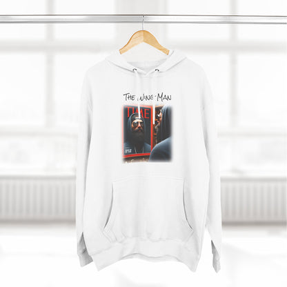 Wing Man "Man of the Year" Three-Panel Fleece Hoodie - Cozy Graphic Pullover, Gift for Him/Her, Casual Layering, Nostalgic Apparel, Unisex