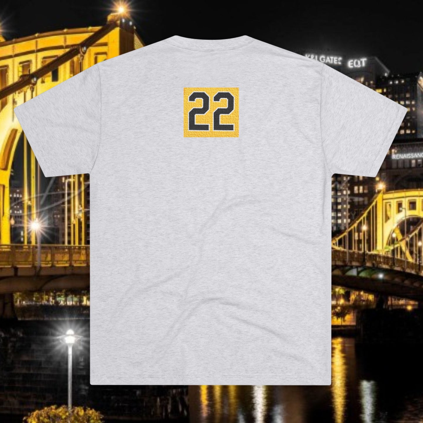 Baseball Stars Silhouette Tee — 22 Back Number Short-Sleeve Shirt