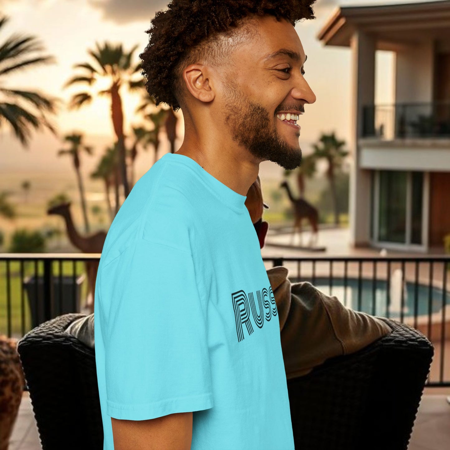 Russ Unisex T-Shirt with Retro Design, Hip-Hop Shirt, Casual Wear, Unique Style, Russ Apparel