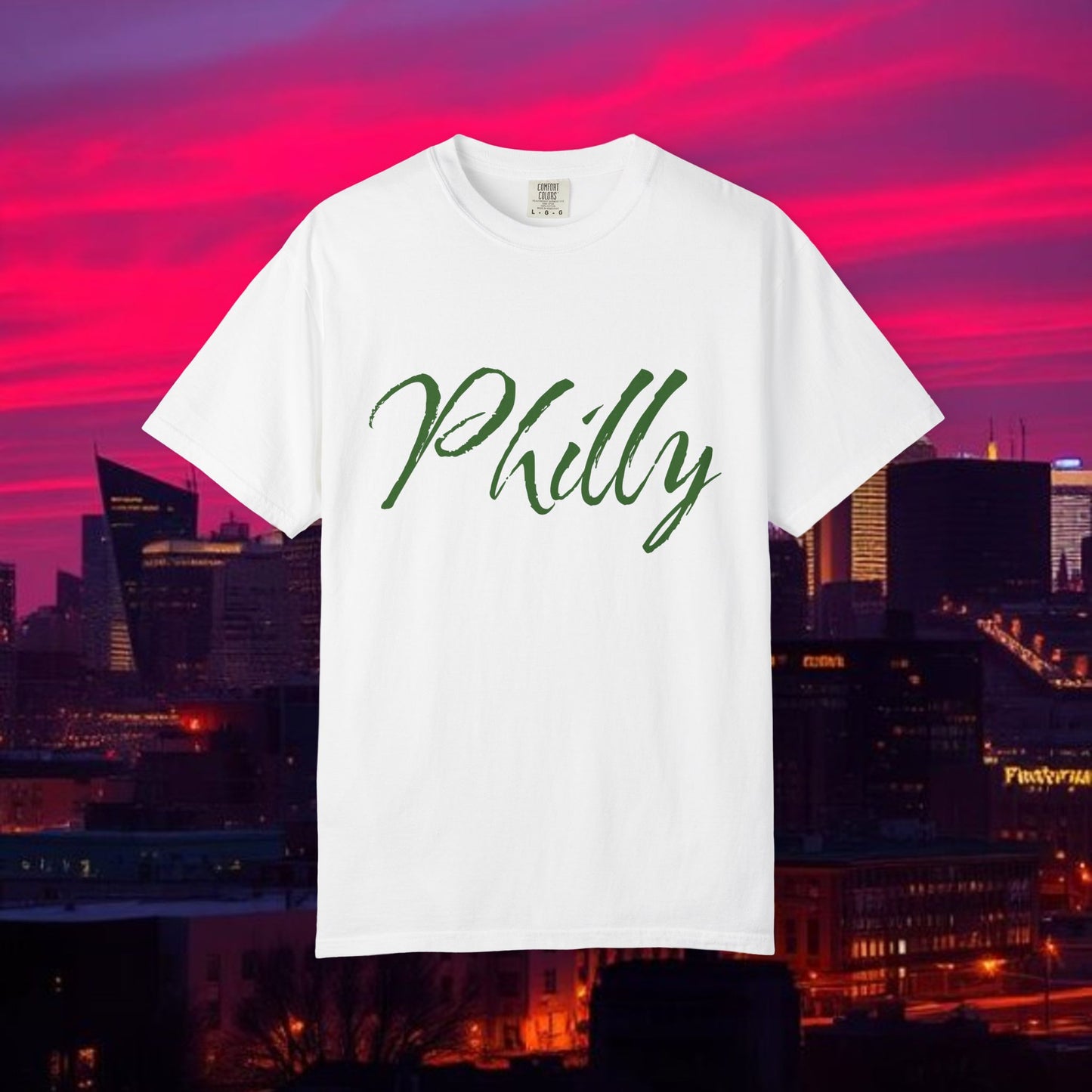 Philly Script T-Shirt — Handwritten City Pride Tee, Ultra Soft and Comfortable T-Shirt for any gameday.