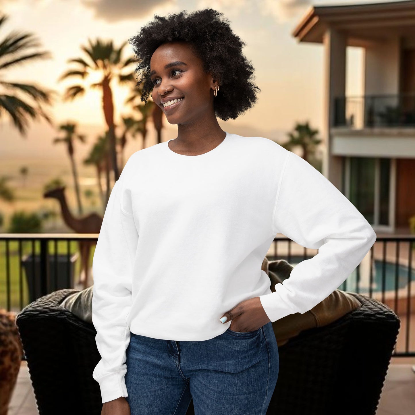 Montana Love Unisex Lightweight Crewneck Sweatshirt - Casual Comfort for Everyday Style, Perfect Gift for Any Occasion, Cozy Layer