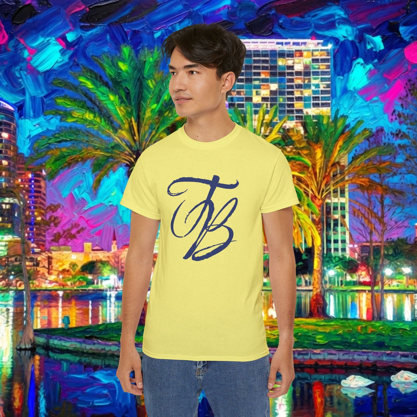 TB Monogram Tee — 813 Tampa Area Short-Sleeve T-Shirt