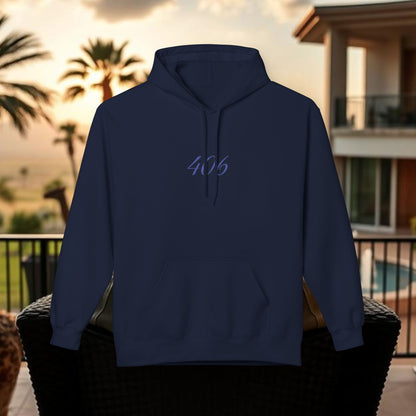 Montana Love Hoodie, MT Design, Cozy Stylish Unisex Fleece, 406 Front Back Print, Gift for Outdoorsy, Mountain Lover, Christmas, Birthday