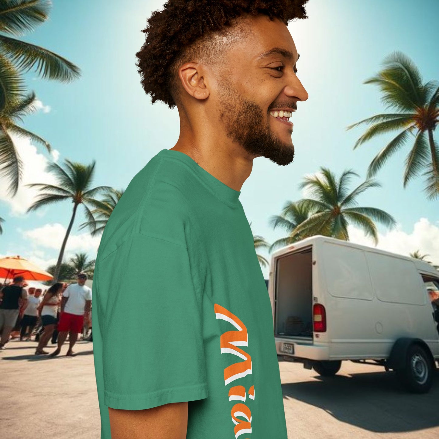 Miami Vibe Unisex Garment-Dyed T-shirt, Casual Wear, Summer Fashion, Nature Lovers, Beach Party, Gift Idea