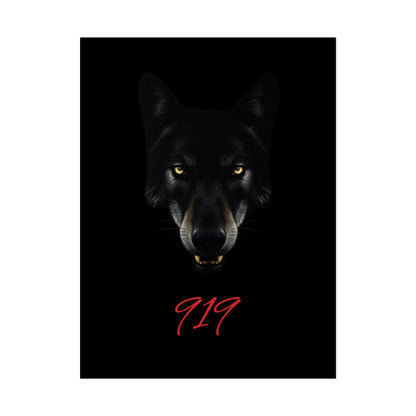 Wolfpack Art Poster, Wolf 901 Raleigh Poster, Gift for Die Hard Fans, Home Decor, 919 Design