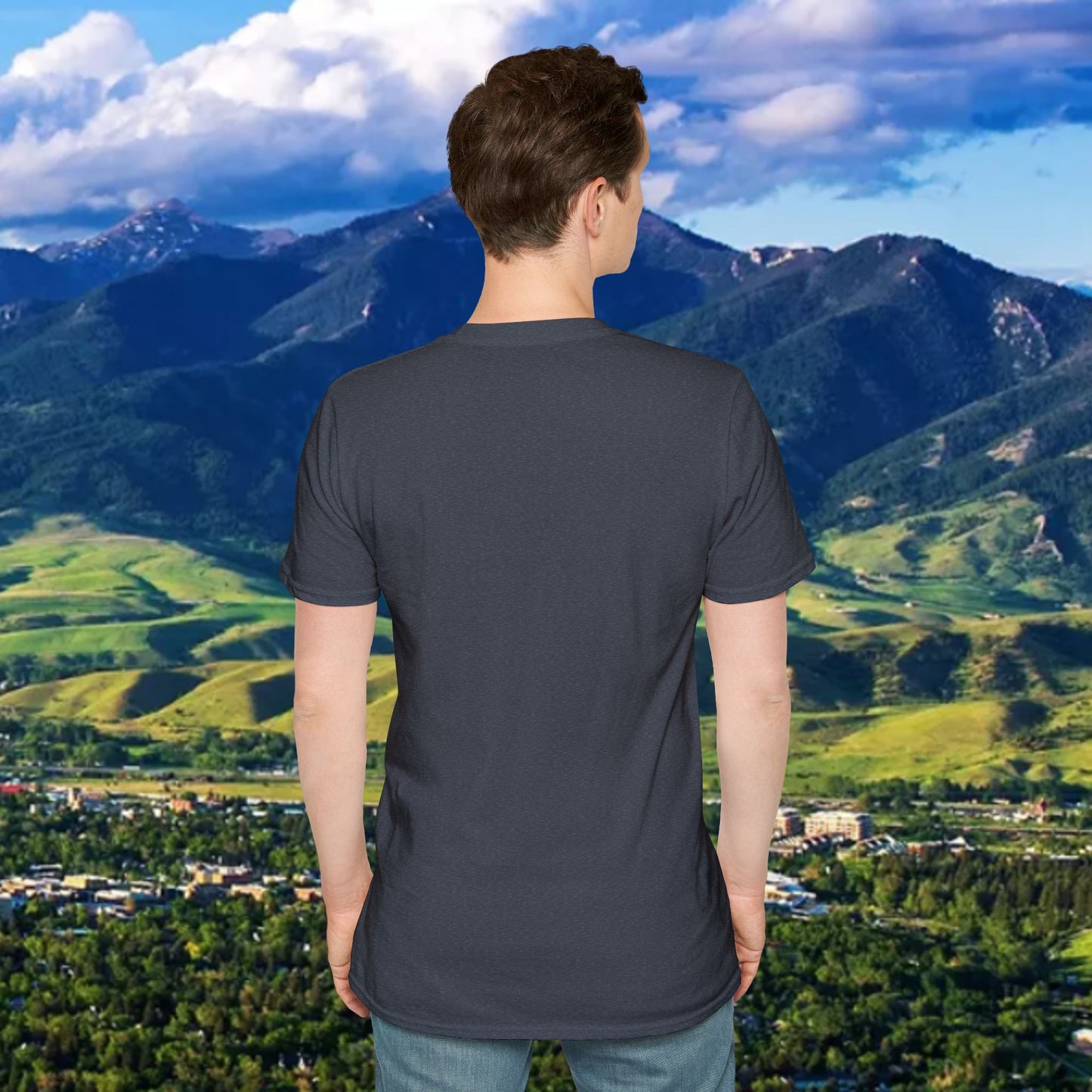 Upside Down FTG Unisex Softstyle T-Shirt - Trendy Fashion Tee, Everyday Comfort, Gift for Bobcat Fans, Gameday Wear, Relaxed Style