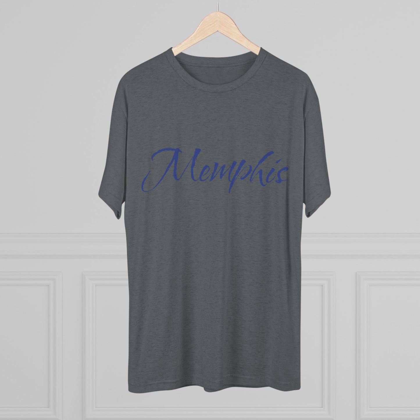 Memphis Script Tee — City Name Graphic T-Shirt, Tri-Blend Ultra Comfort, Perfect for a Night out or Gameday.