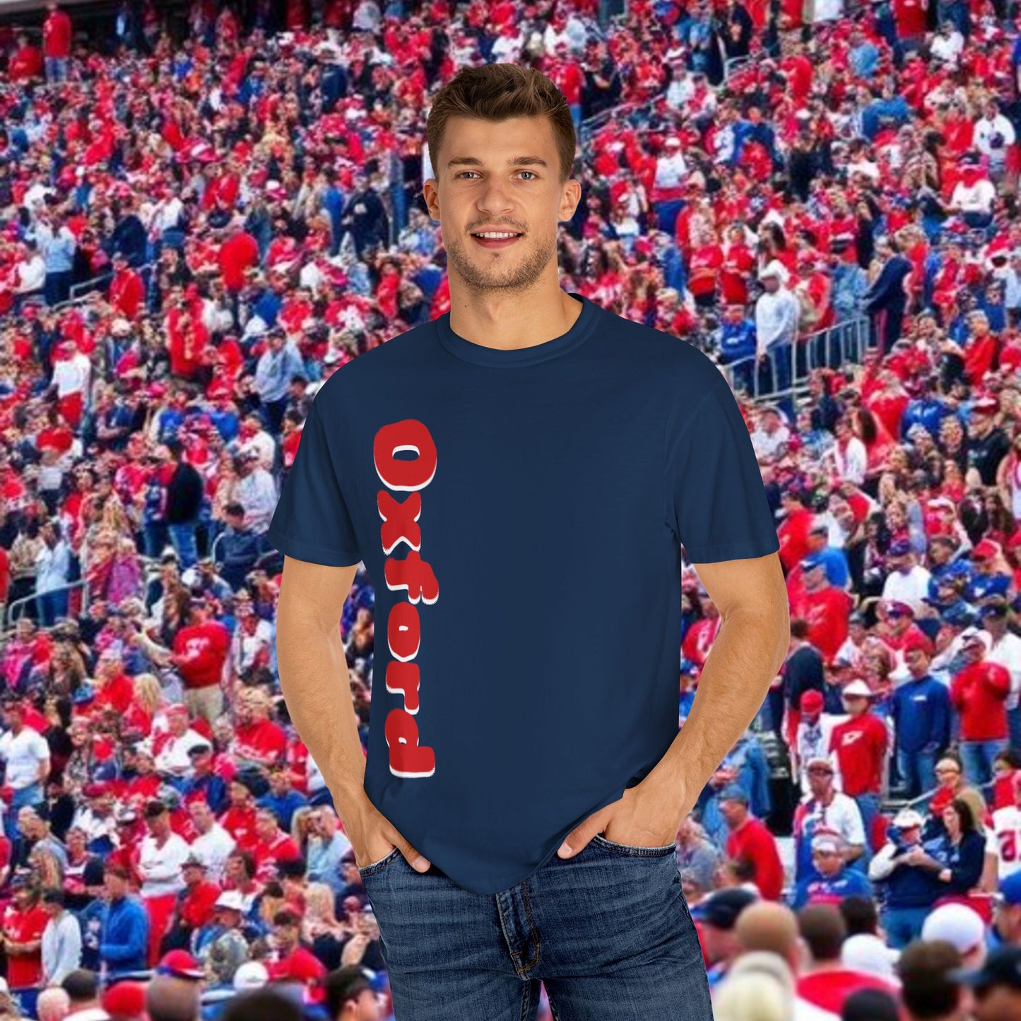 Oxford Graphic Tee: Stylish Unisex T-shirt, Perfect for Game Day, College Spirit Wear, Casual Outings, Gifts for Fans