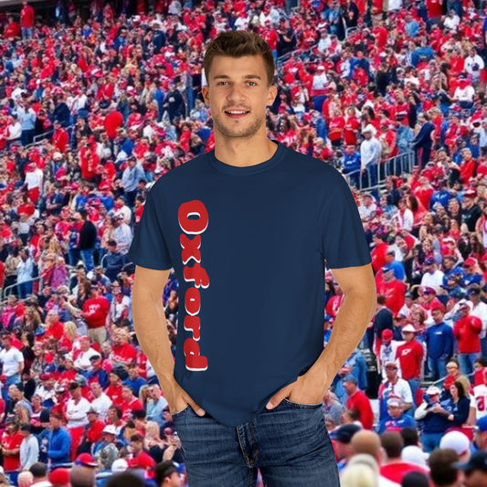 Oxford Graphic Tee: Stylish Unisex T-shirt, Perfect for Game Day, College Spirit Wear, Casual Outings, Gifts for Fans