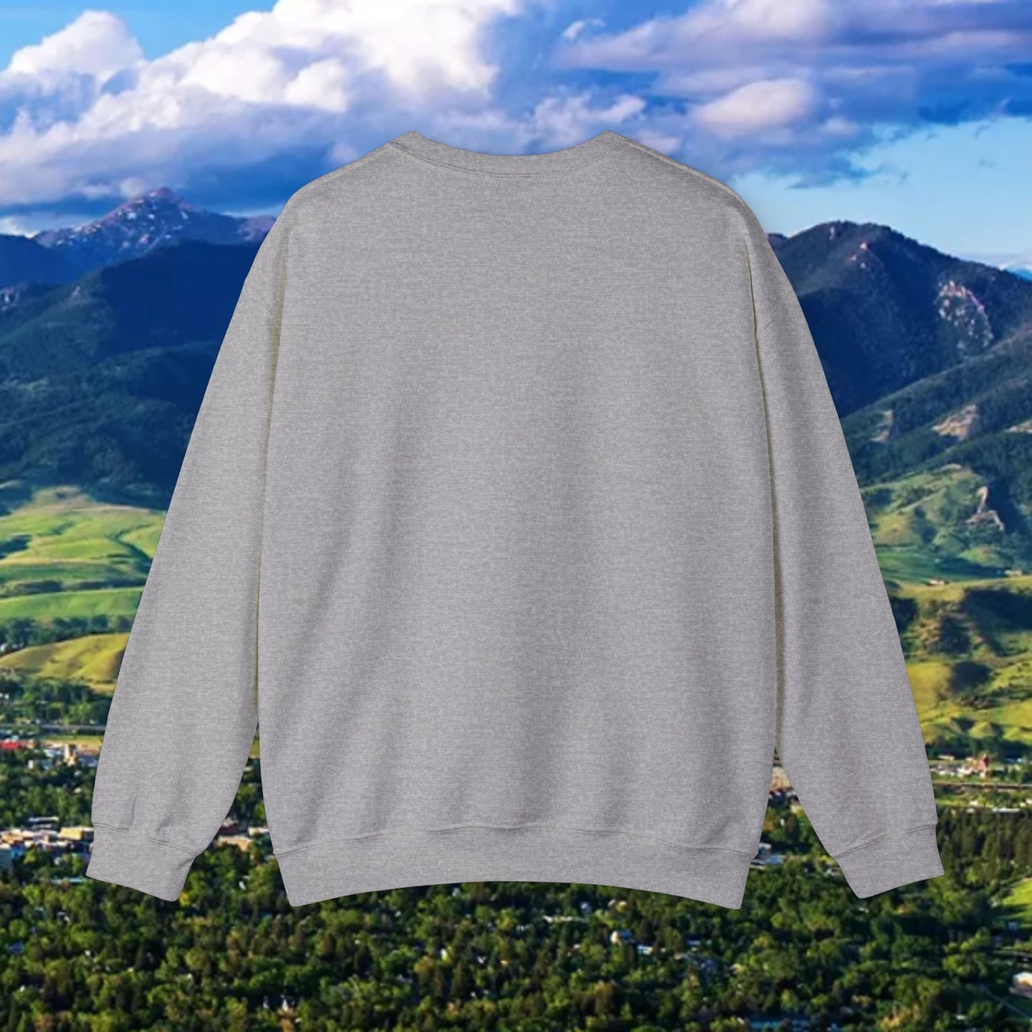 Montana 41 Crewneck Sweatshirt — State Outline Graphic
