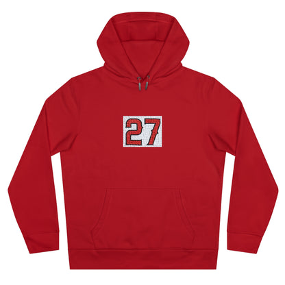 Unisex Cozy Sweatshirt with #27 Design, Perfect for Sports Fans, Casual Wear, Gifts for Angels' Fans