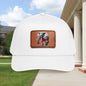 Elephant Leather Patch Baseball Cap — Patriotic Red Scarf