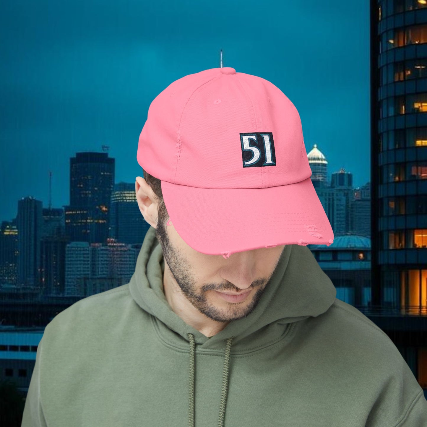 #51 Legends Distressed Cap with Vintage 51 Design | Casual Hat for Everyday Style, Trendy Accessories