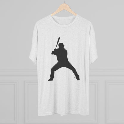 Baseball Batter Tee — Silhouette Front with Number 5 Back