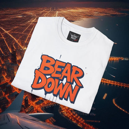 Bear Down Unisex Graphic T-Shirt - Bear Down Design, Casual Wear, Streetwear, Gift for Football Fans, Trendy Everyday Tee
