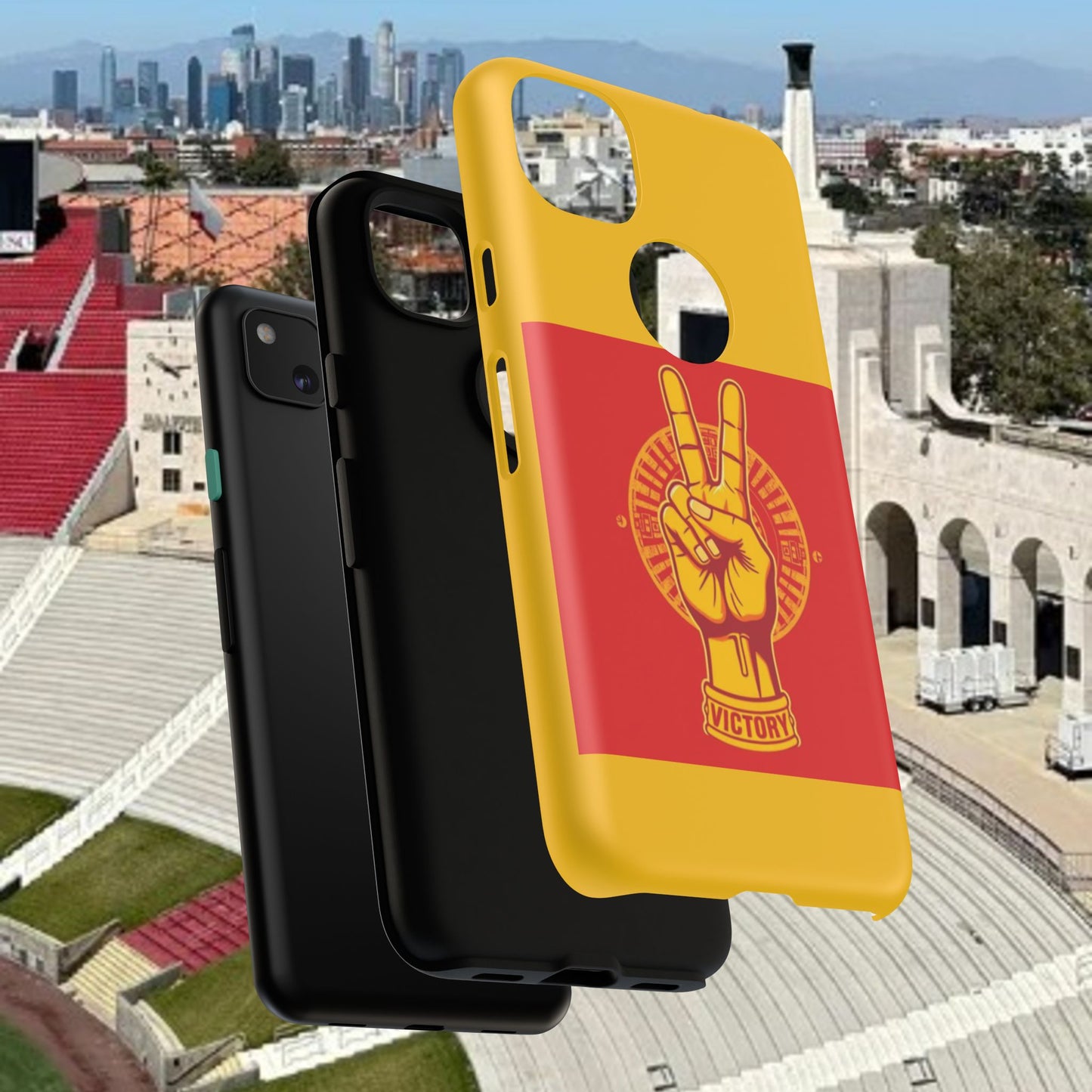 Victory Inspired Symbol Phone Case, Tough Phone Cover, Gift for Empowerment, Inspirational Tech Accessory, Unique Phone Protection