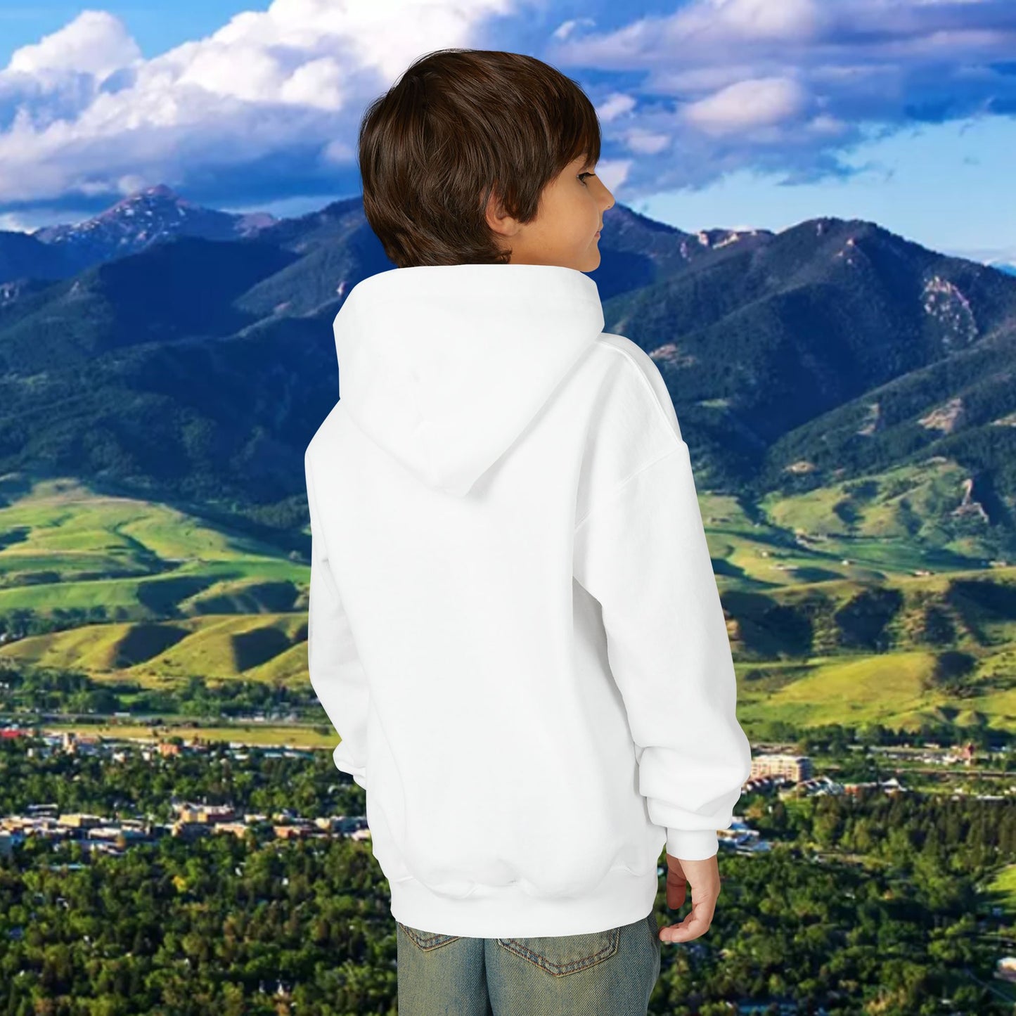 Youth Hoodie - '41' Minimalist Graphic Pullover