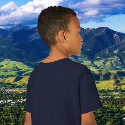 Bobcat Paw Print Youth Tee, Kids Animal Lover Shirt, State Pride T-Shirt, Perfect Gift for Birthdays, Bobcat Apparel