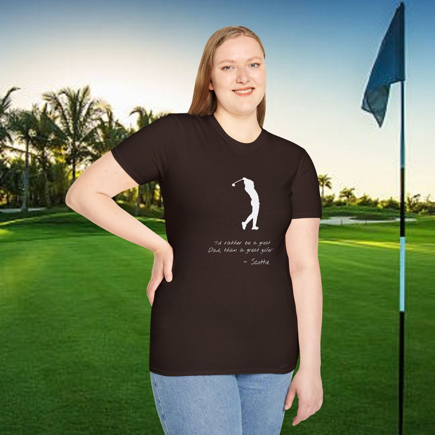 Golf-Inspired Unisex T-Shirt, Perfect Gift for Dad, Father's Day Present, Sporty Style Tee, Casual Wear, Golf Lover Apparel