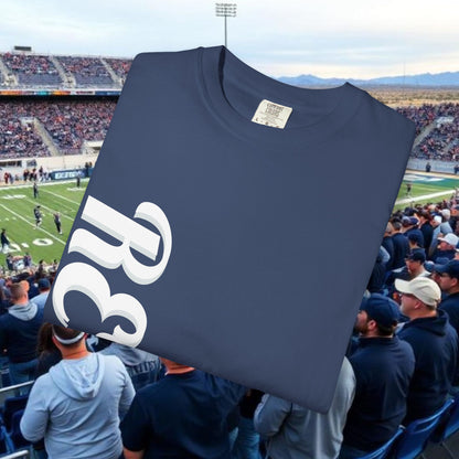 Reno Tee, Vertical Reno Logo and Subtle Wolf Graphic, Soft Style Shirt, Perfect style for Gameday