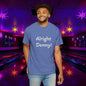 Vintage Garment-Dyed T‑Shirt — Minimal Retro Bowling Vibe, Lebowski Reference, Alright Donny