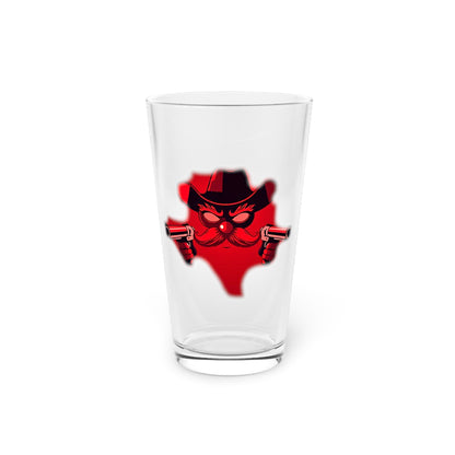 Pint Glass, Beer Lover Gift, Retro Cocktail Glass, Groomsmen Present, Unique Barware, Collectible Drinkware