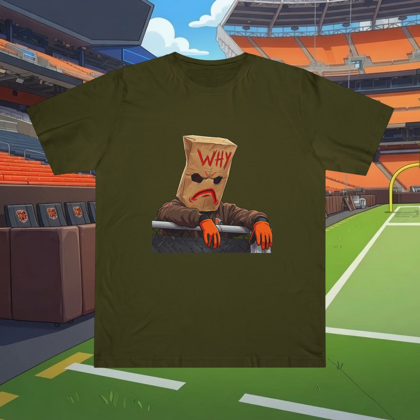 Why Bag Head T-Shirt — Funny Sad Paper Bag Face Tee