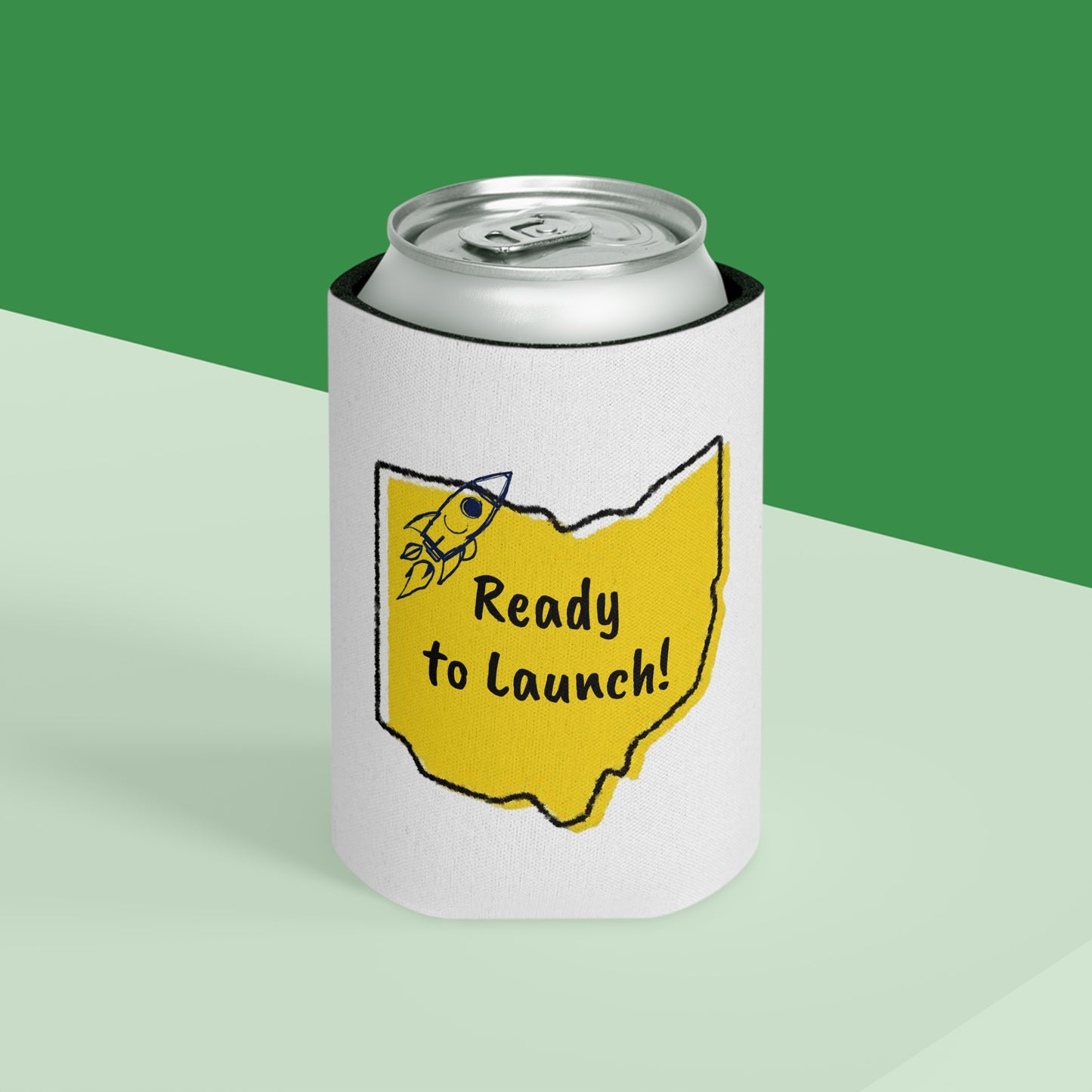 Rocket Launch Can Cooler | Fun Beverage Insulator for Parties, Gifts, BBQs, Toledo Gameday, Camping