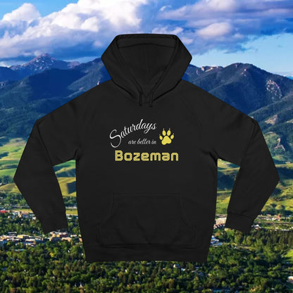 Bozeman Saturdays Unisex Hoodie, Cozy Sweatshirt, Fall Fashion, Casual Wear, Perfect Gift for Him/Her, Outdoor Adventures