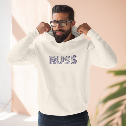 Russ Fleece Hoodie with RUSS Design, Perfect for Relaxation, Gifts, and Casual Outings, Urban Fashion, Rapper Hoodie