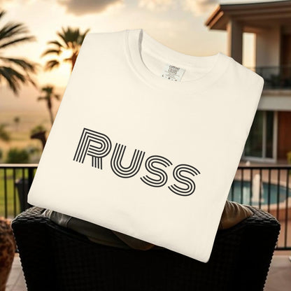 Russ Unisex T-Shirt with Retro Design, Hip-Hop Shirt, Casual Wear, Unique Style, Russ Apparel