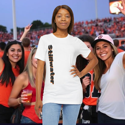Stillwater Statement Tee, Unisex Short Sleeve Shirt, Casual Wear, College Gear, Festival Outfit, Unique Graphic Tee
