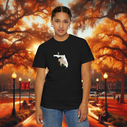 T-Shirt with Tally Design, Casual Wear, Gift for Sports Fans, College Apparel, Summer Fashion, State Pride Tee