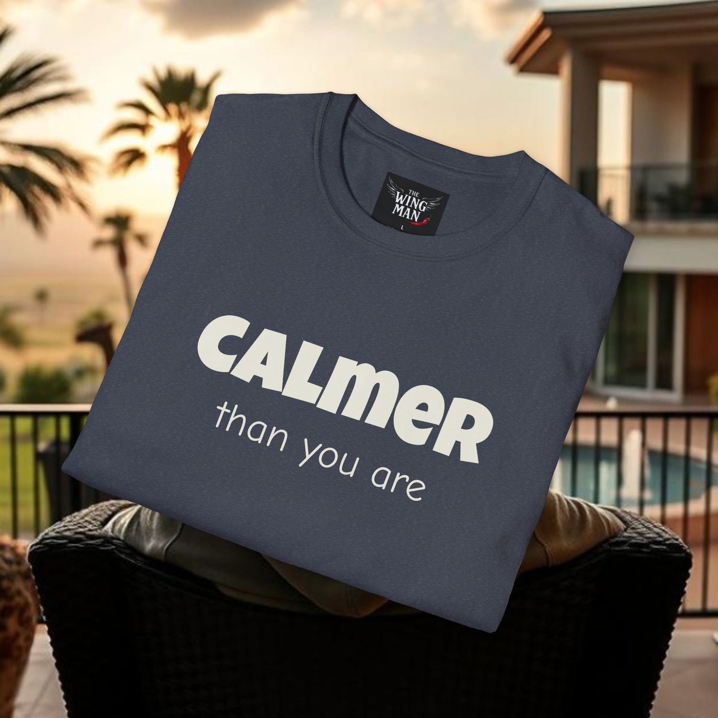 Calm Vibes Unisex Softstyle T-Shirt | Relaxing Tee, Chill Shirt, Gift for Stress Relief, Casual Wear, Mindfulness Apparel