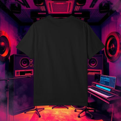 Colorful Unisex Garment-Dyed T-shirt, Artistic Graphic Tee, Music Festival Shirt, Casual Everyday Wear, Vibrant Streetwear, Unique Gift Idea