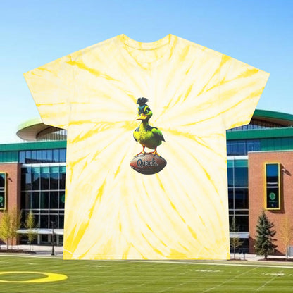 Vibrant Tie-Dye Football Inspired Tee, Fun Summer Shirt, Quirky Casual Top, Great for Festivals, Perfect Gift for Kids