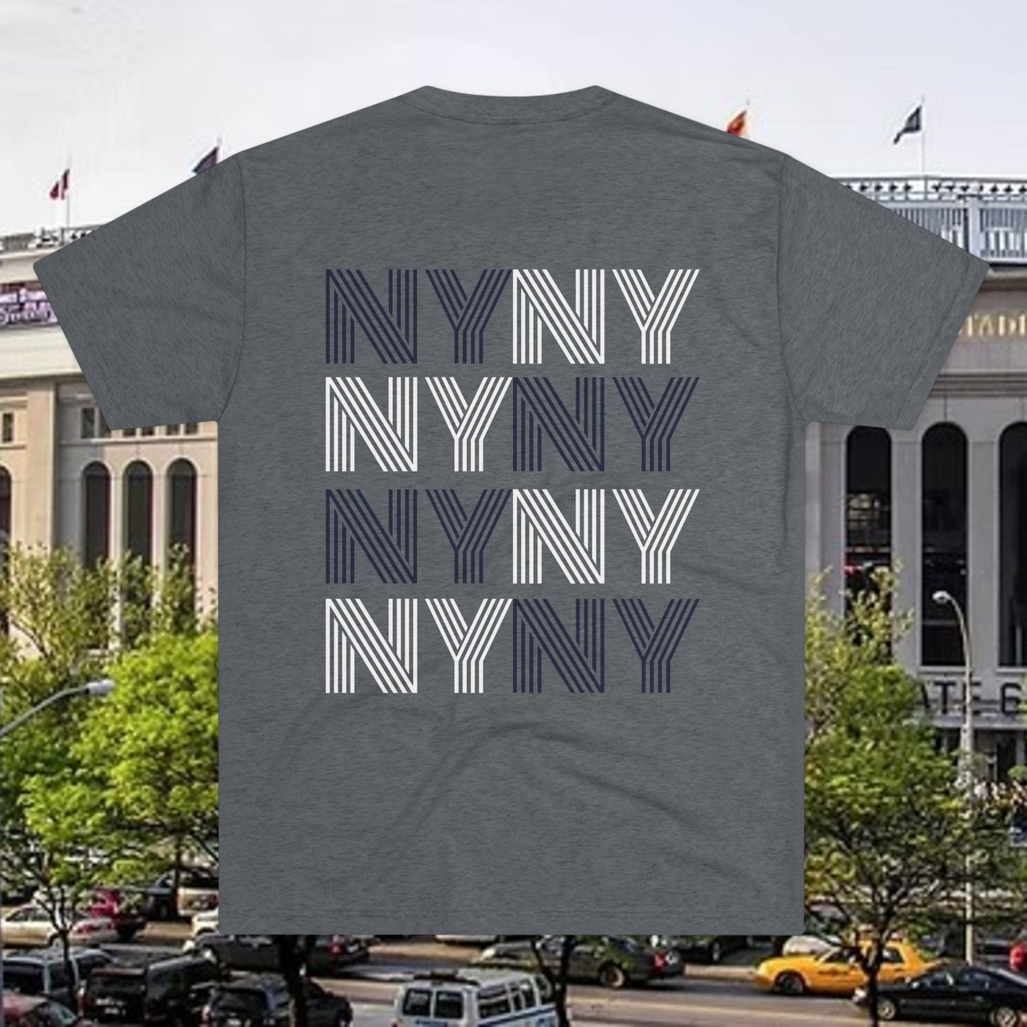 New York Script & NYNY Graphic Tee, Tri-Blend T-Shirt, Super Soft