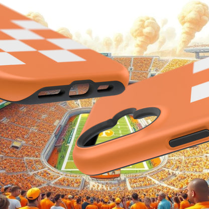 Vibrant Checkerboard Magnetic Tough Cases for Phones, Sports Fans' Accessory, Durable Protection, Tennessee Design, Custom Cases, Gift Ideas