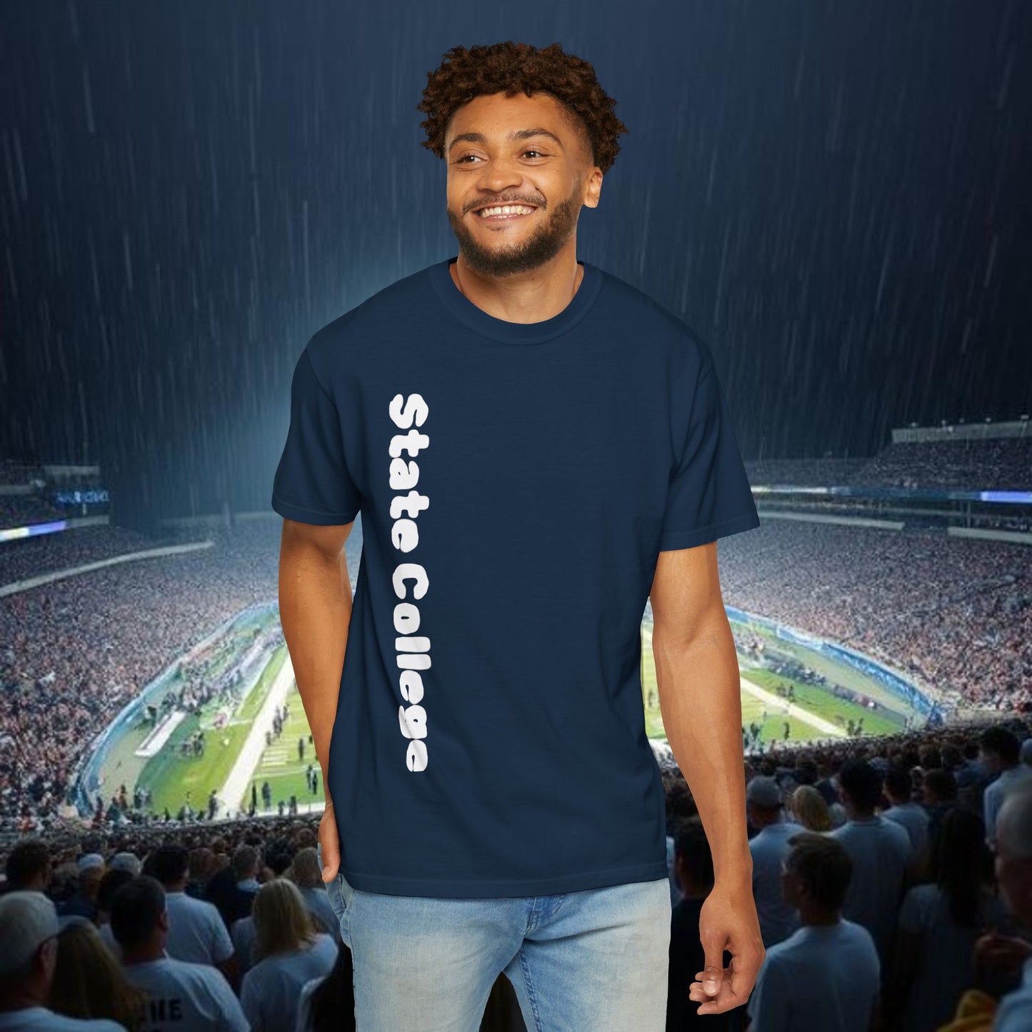 State College Tee - Unisex Garment-Dyed T-Shirt, College Merch, Graphic Tee, Nittany Lion Shirt, Back to School Style