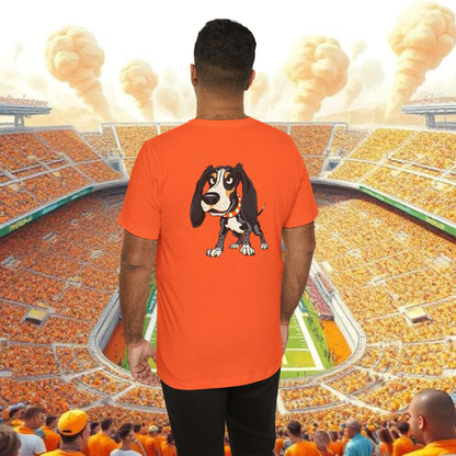Knoxville Tennessee Orange Tee — Vertical Checker Football Shirt, Perfect for Tailgates, Football Games, or Relaxing.