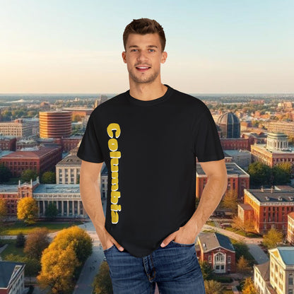 Columbia Missouri Tee, Unisex Garment-Dyed T-shirt, Missouri Pride Shirt, College Apparel, Unique Graphic Tee, Sports Fans