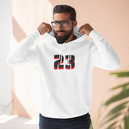 23 Fleece Hoodie, Stylish Sportswear for Game Day, Unisex Sweatshirt, Athletic Fashion, Cozy Hoodie, Perfect for Fans