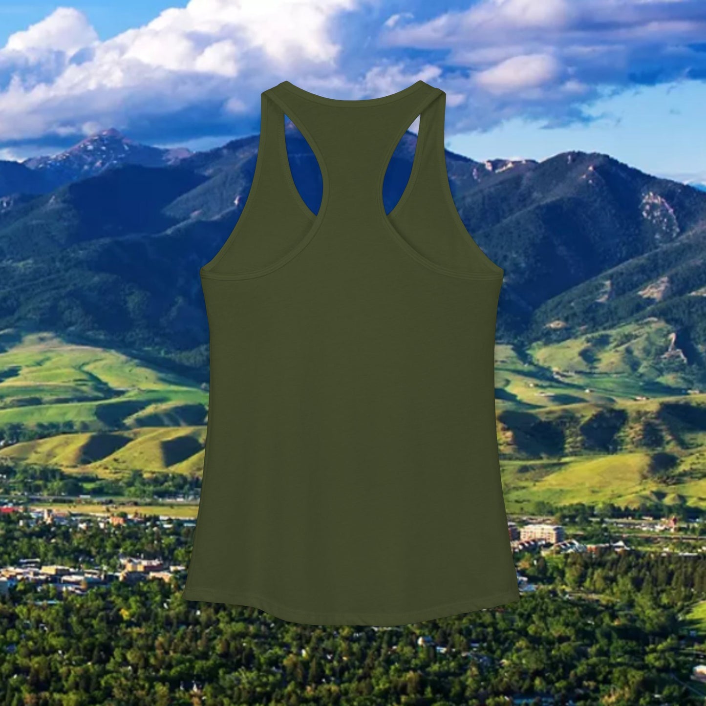 Bozeman Saturdays Racerback Tank, Women's Workout Top, Casual Summer Top, Gift for College Students