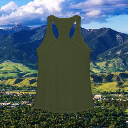 Bozeman Saturdays Racerback Tank, Women's Workout Top, Casual Summer Top, Gift for College Students