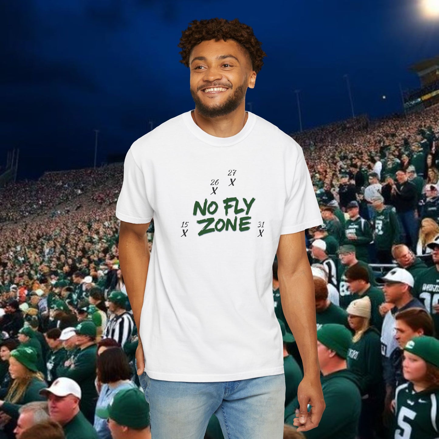 Unisex Sports T-shirt, Casual Wear, Game Day Tee, Fan Apparel, Lightweight Summer Shirt, No Fly Zone Design